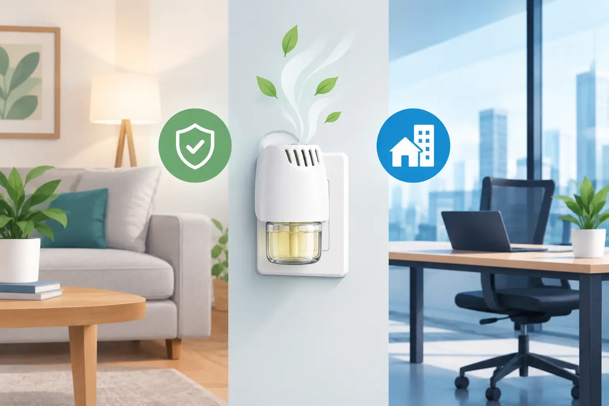 ¿Son seguros los difusores eléctricos en casa y negocios?
