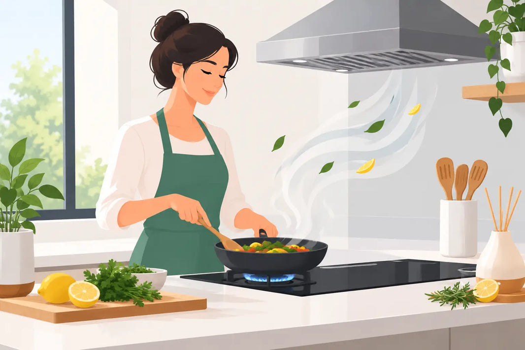 Cómo eliminar olores de cocina sin taparlos