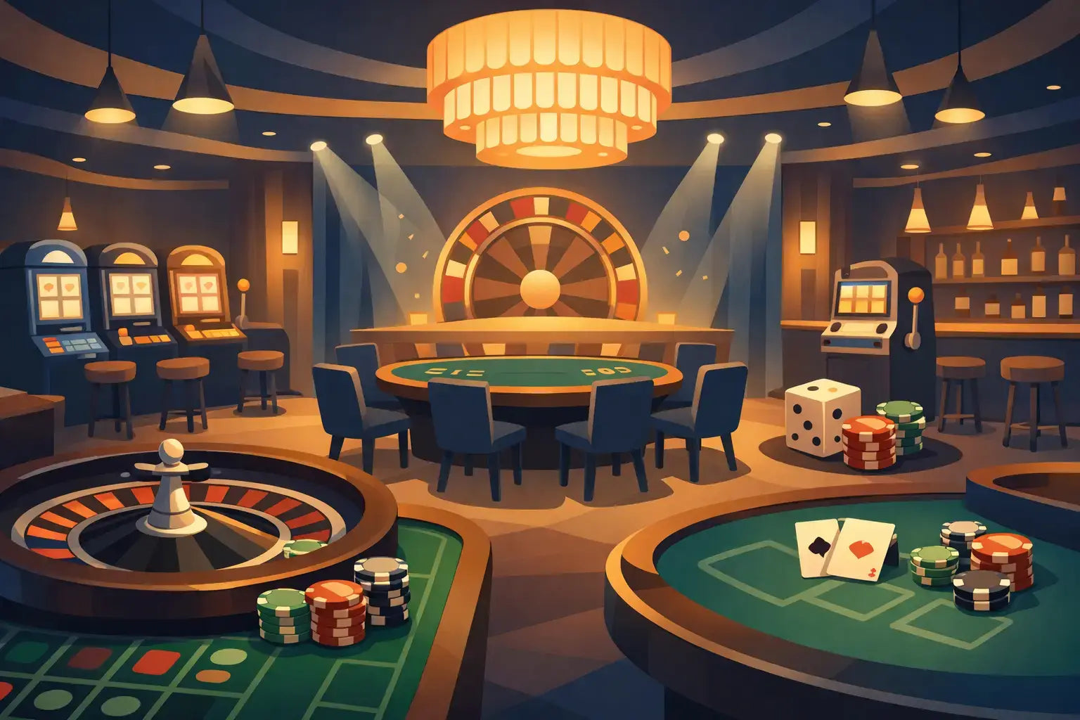 Ejemplo de ambientación para casinos eficaz