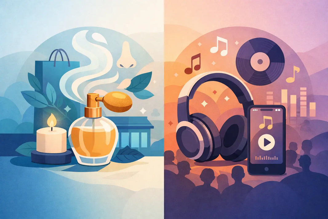Marketing olfativo vs música: qué funciona