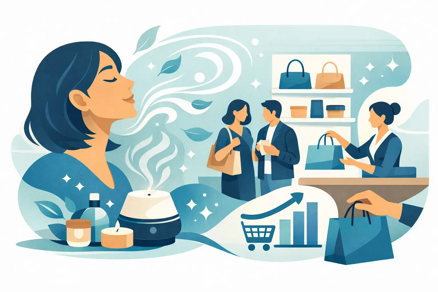 Beneficios del aroma en tiendas y ventas