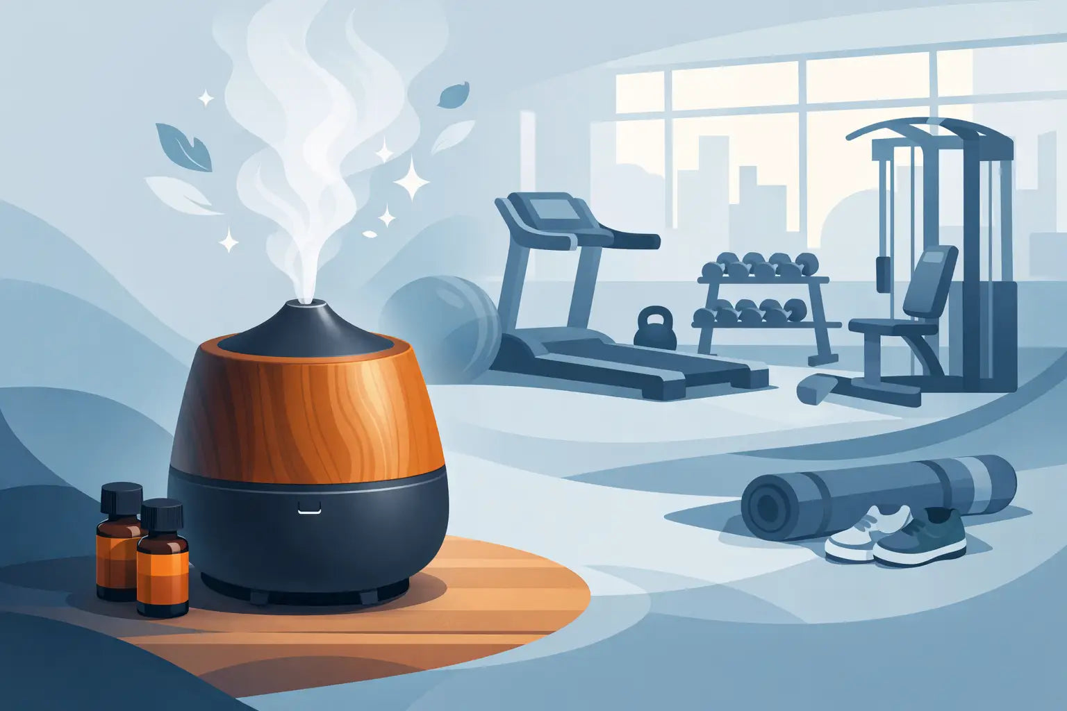 Qué difusor sirve para gimnasio y por qué importa
