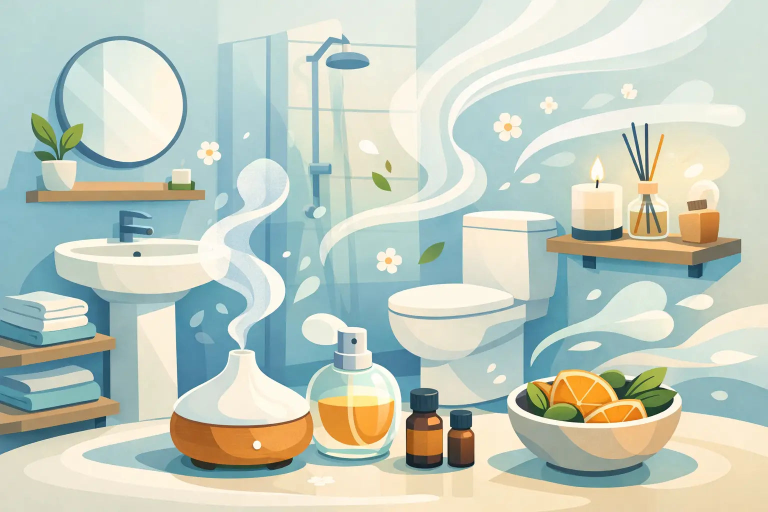 Cómo perfumar un baño pequeño sin saturarlo
