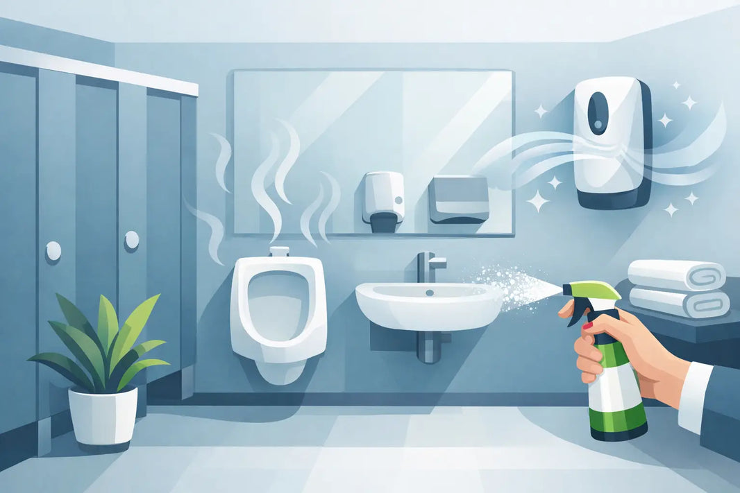 Control de olores en baños comerciales