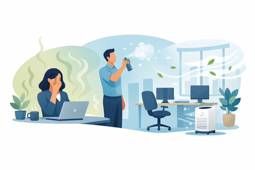 Cómo eliminar olor persistente en la oficina