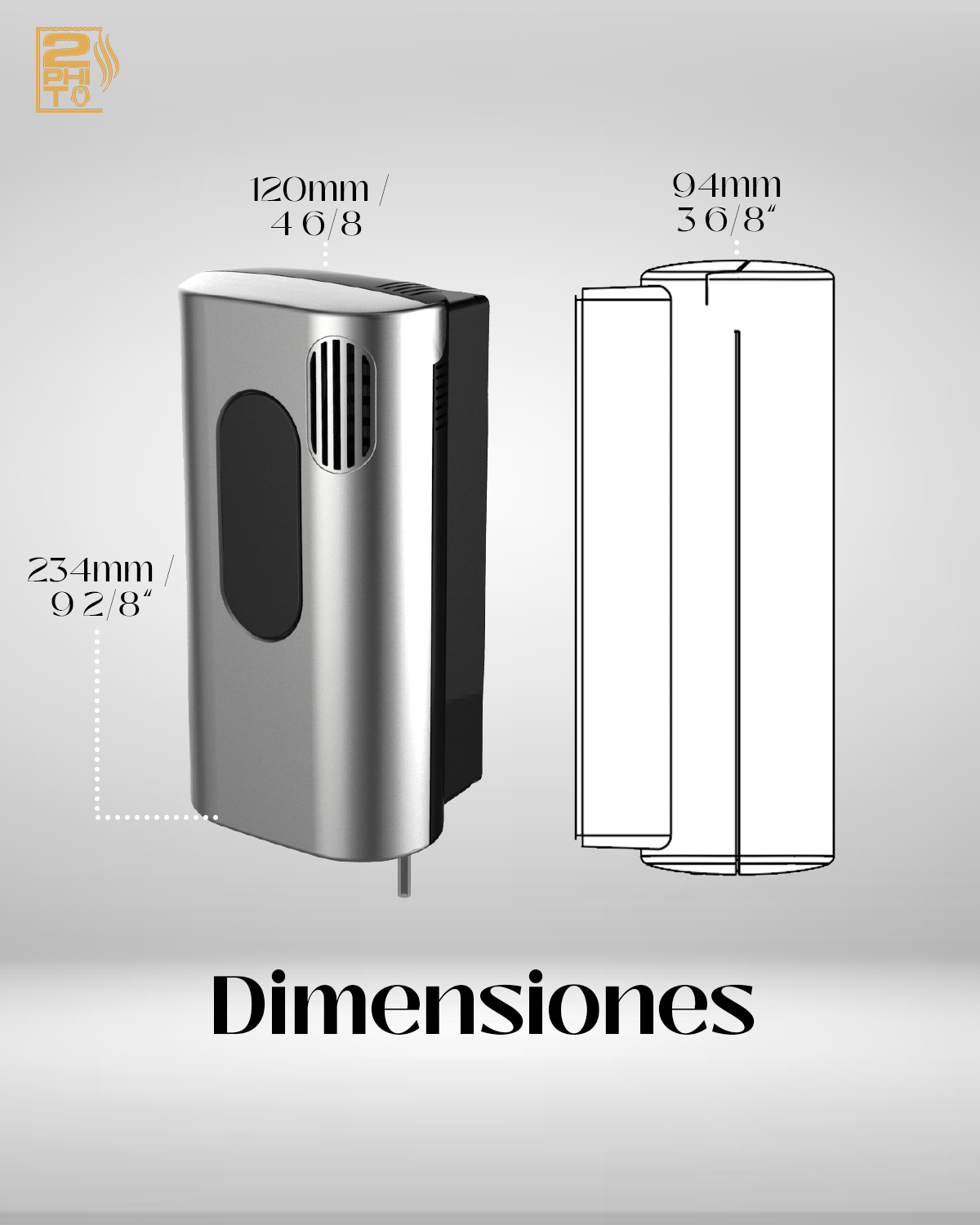 BIOGIENIUS BLACK WCHROME Premium Hygiene Device