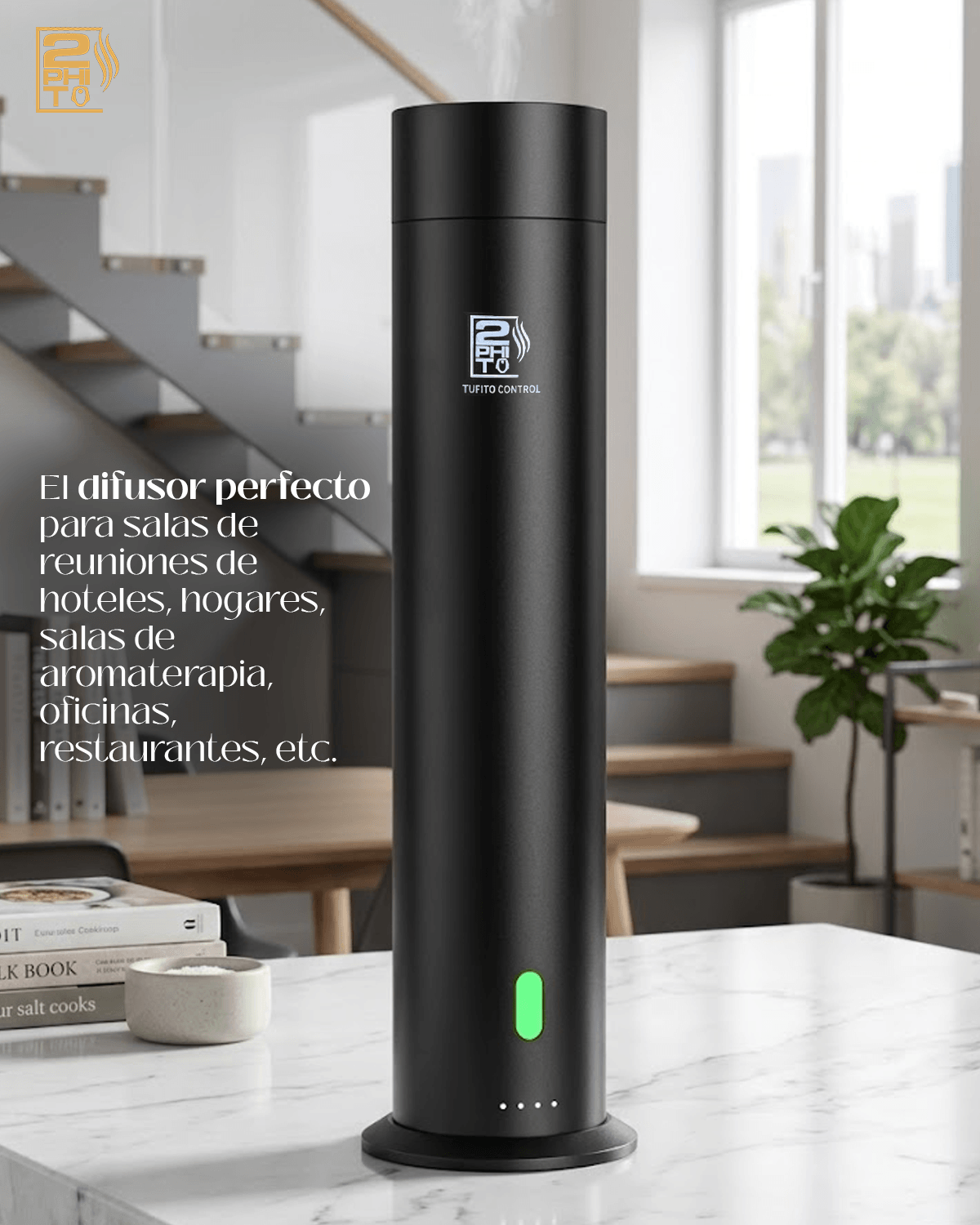 Brisa Aroma Jr. – Difusor de Aroma Compacto ideal para oficinas y espacios de aromaterapia.