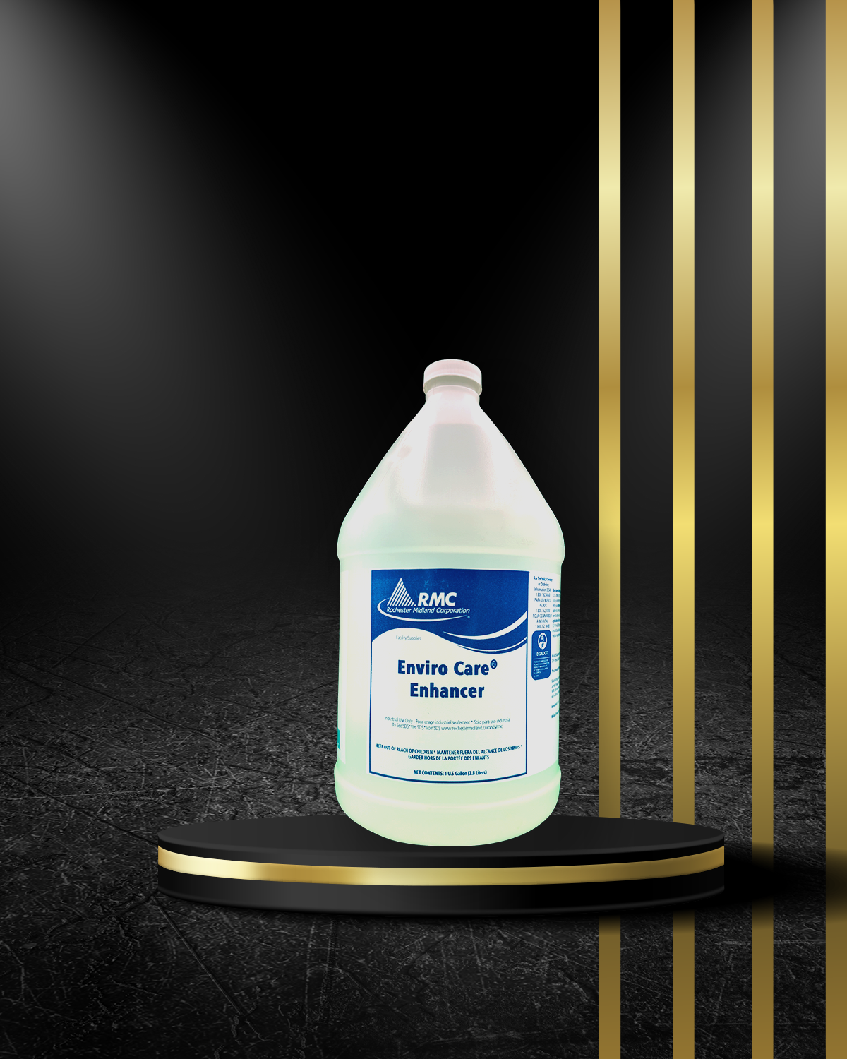 Enviro Care Enhancer 1GAL en envase de un galón, limpiador ecológico para pisos.