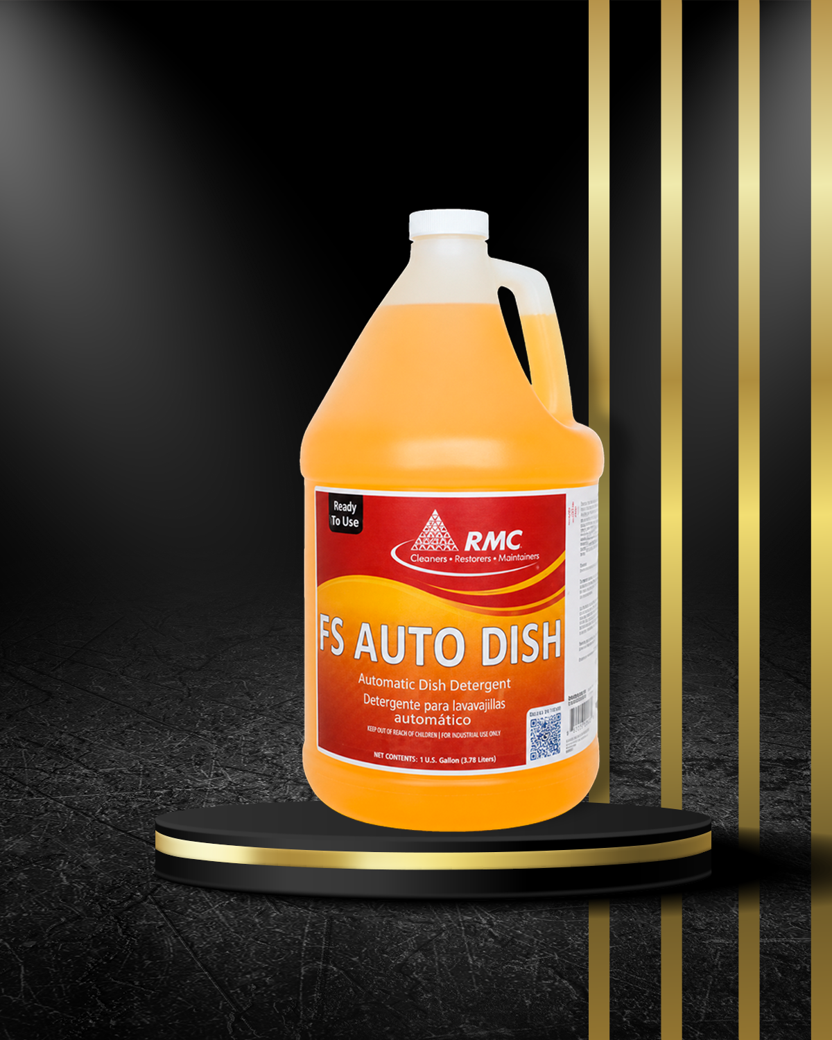 FS Auto Dish Clean 1GAL – Limpiador potente para lavavajillas, ideal para eliminar grasas y aceites.